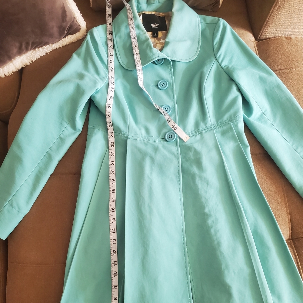 💯Mossimo Peter Pan Collar Cinch-Waist Coat - Picture 10 of 16